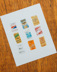 8” x 10” Endangered Materials | Watercolor Poster