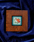Framed Hand-Painted Bouquet Tile