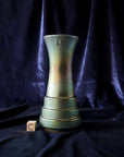 Step Vases | Matte Green Iridescent