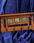 Winter Foliage Coat Rack | Iridescent & Kale
