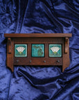 Lotus and Michigan Key Rack | Hand-Painted