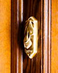 This Mezuzah features the deep golden Honey Gloss glaze.