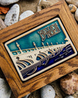 Framed Belle Isle Bridge Postcard Tile