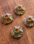 Scalloped Candle Holder | Iridescent
