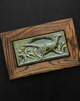 Framed Pheasant Tile | Kale