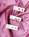 Crown & Heart | Stud Earring Collection