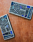 Ceramic Handpainted 4x8 Map Tile - Second