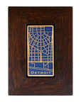 The Framed Downtown Detroit Map Tile