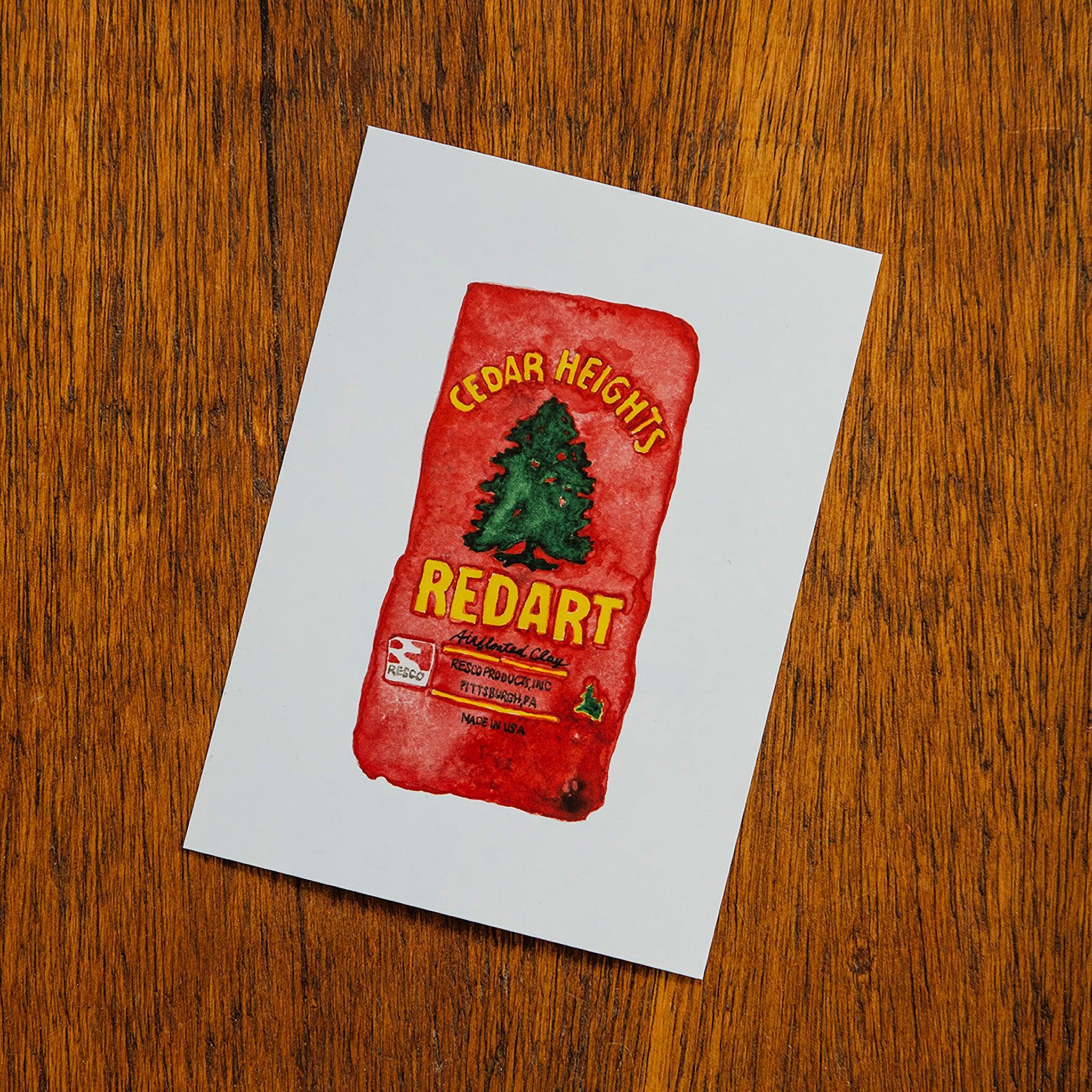 5” x 7” Cedar Heights Redart | Watercolor Print