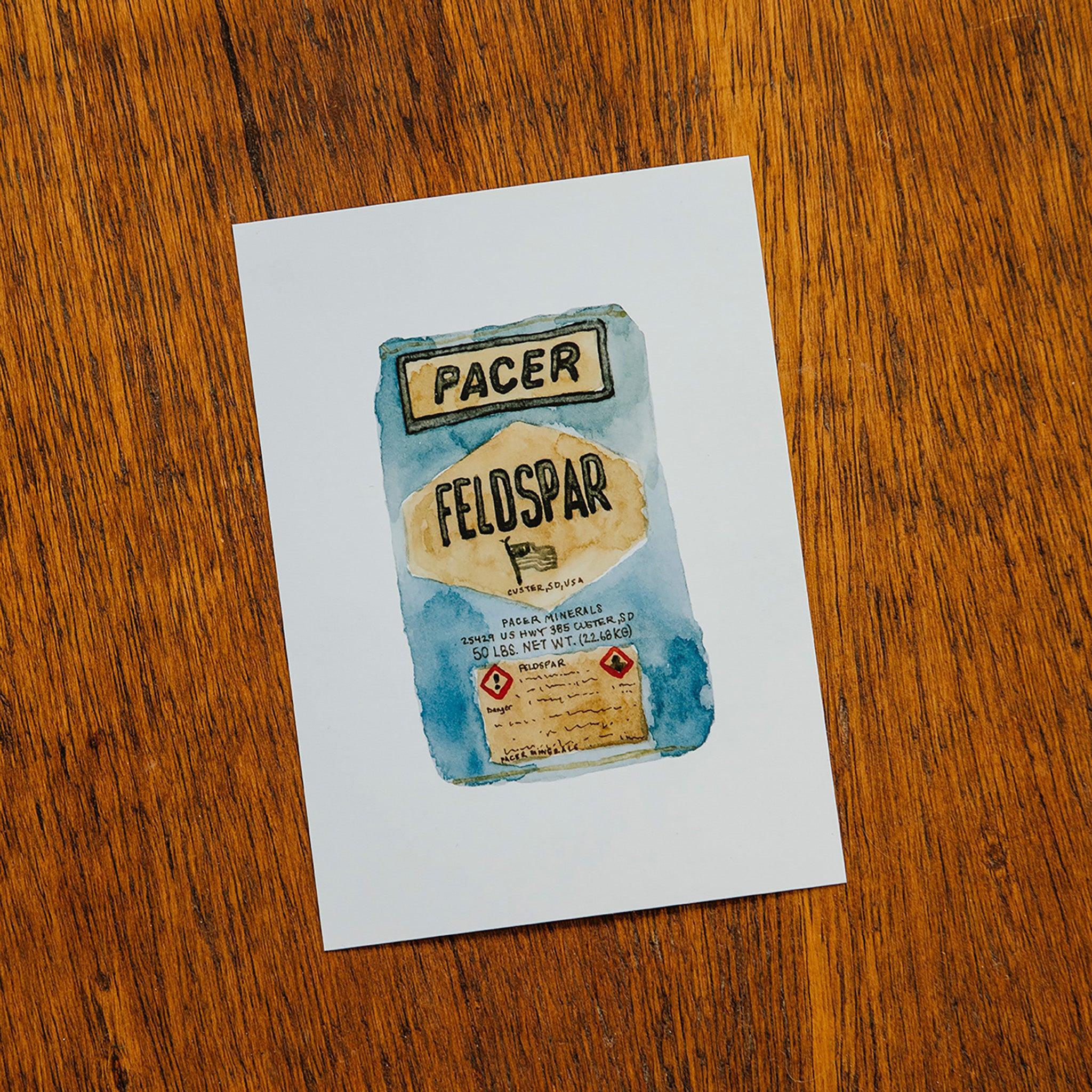 5” x 7” Pacer Feldspar | Watercolor Print