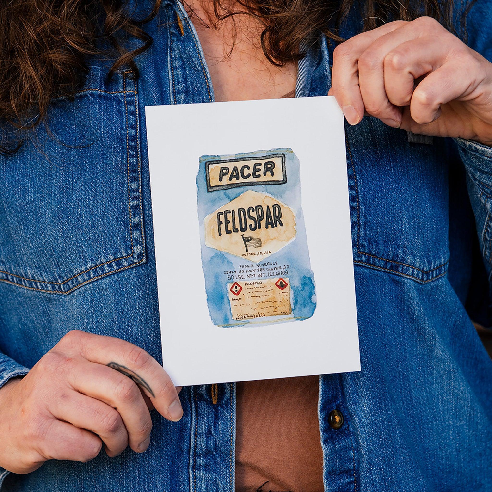 5” x 7” Pacer Feldspar | Watercolor Print