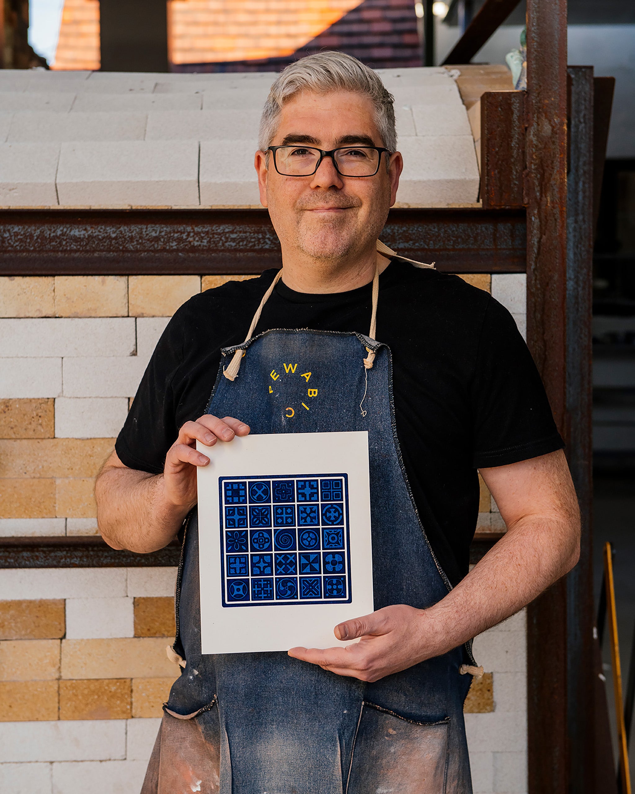8” x 10” Geo Tiles Letterpress Print | Signal Return