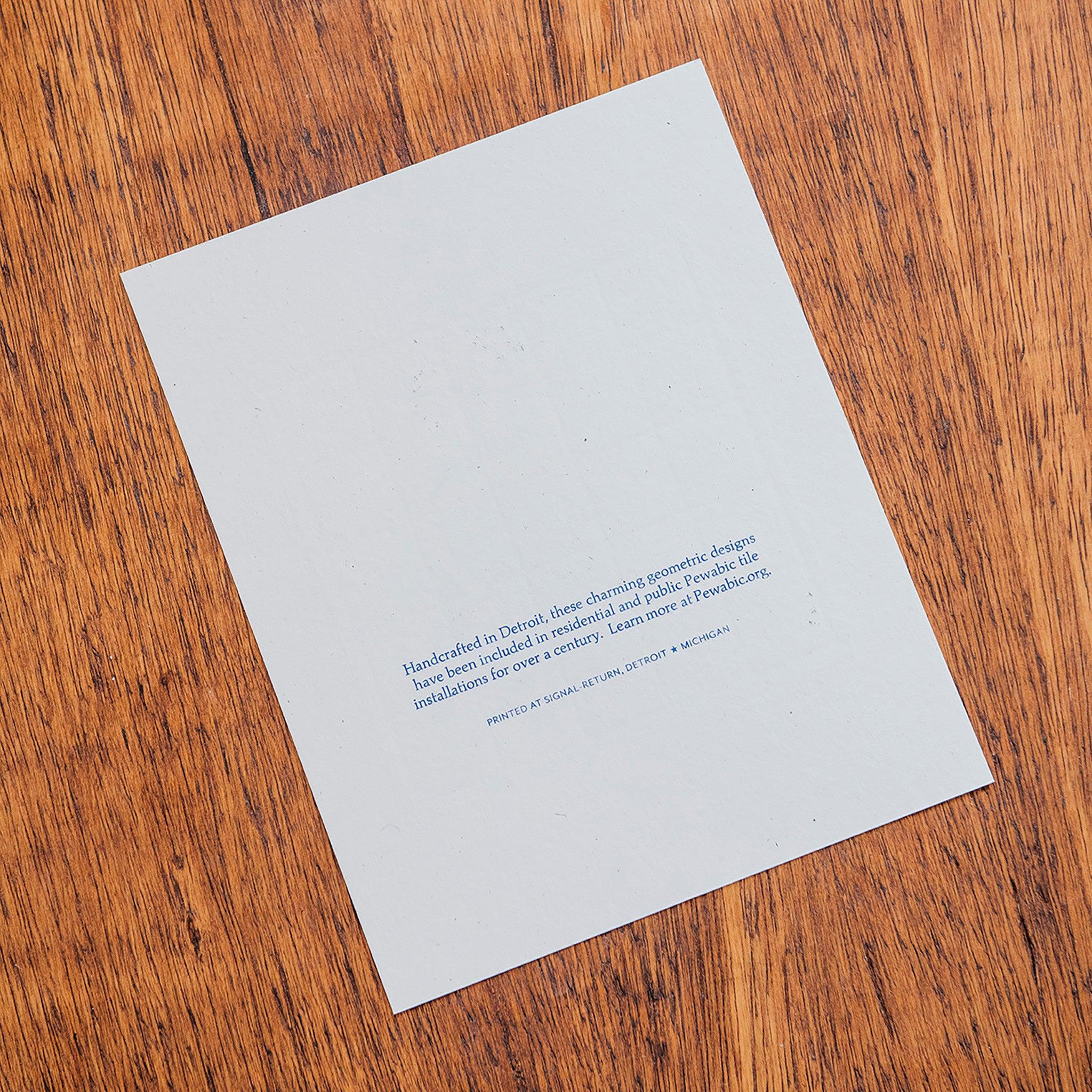 8” x 10” Geo Tiles Letterpress Print | Signal Return