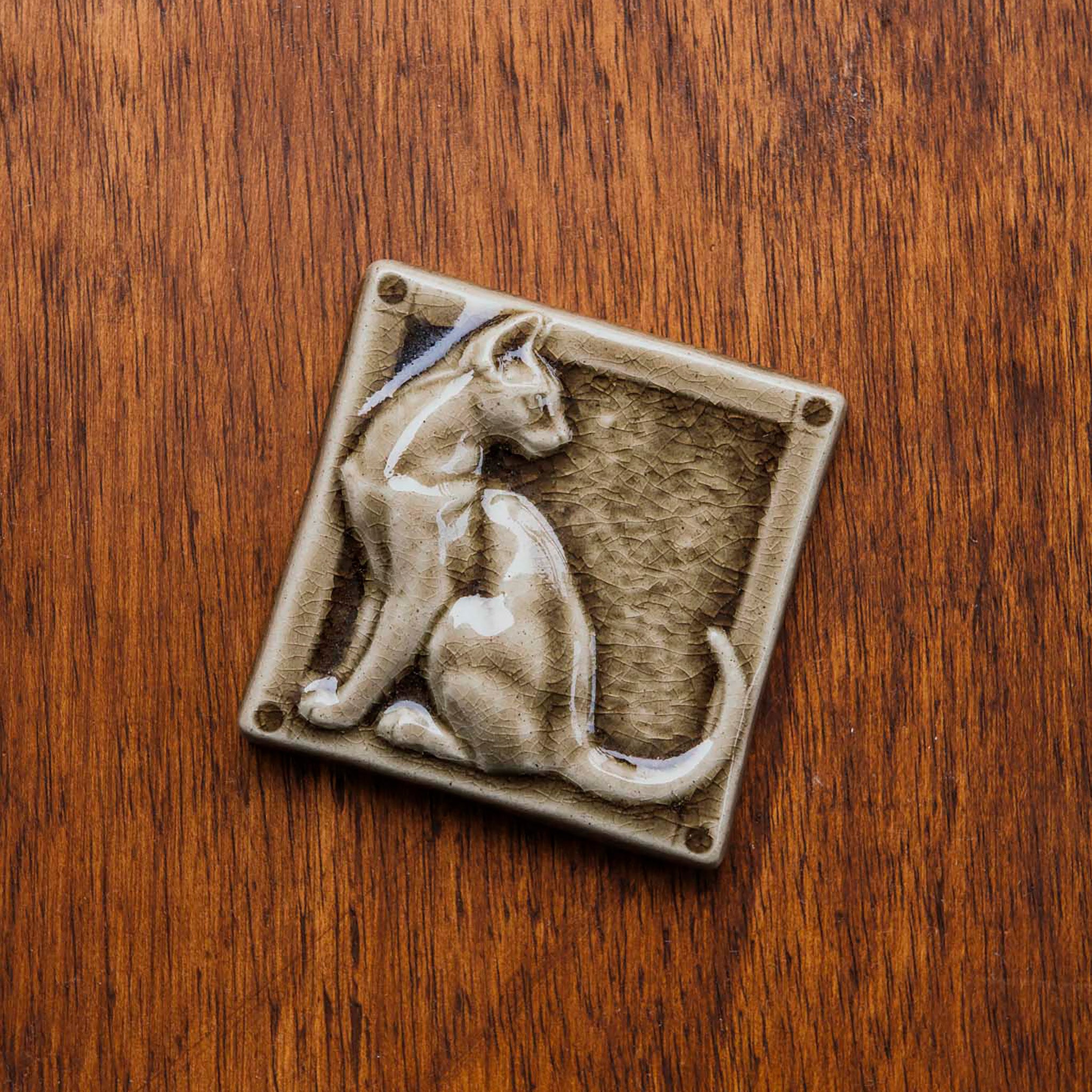 Sculpted Cat Tile