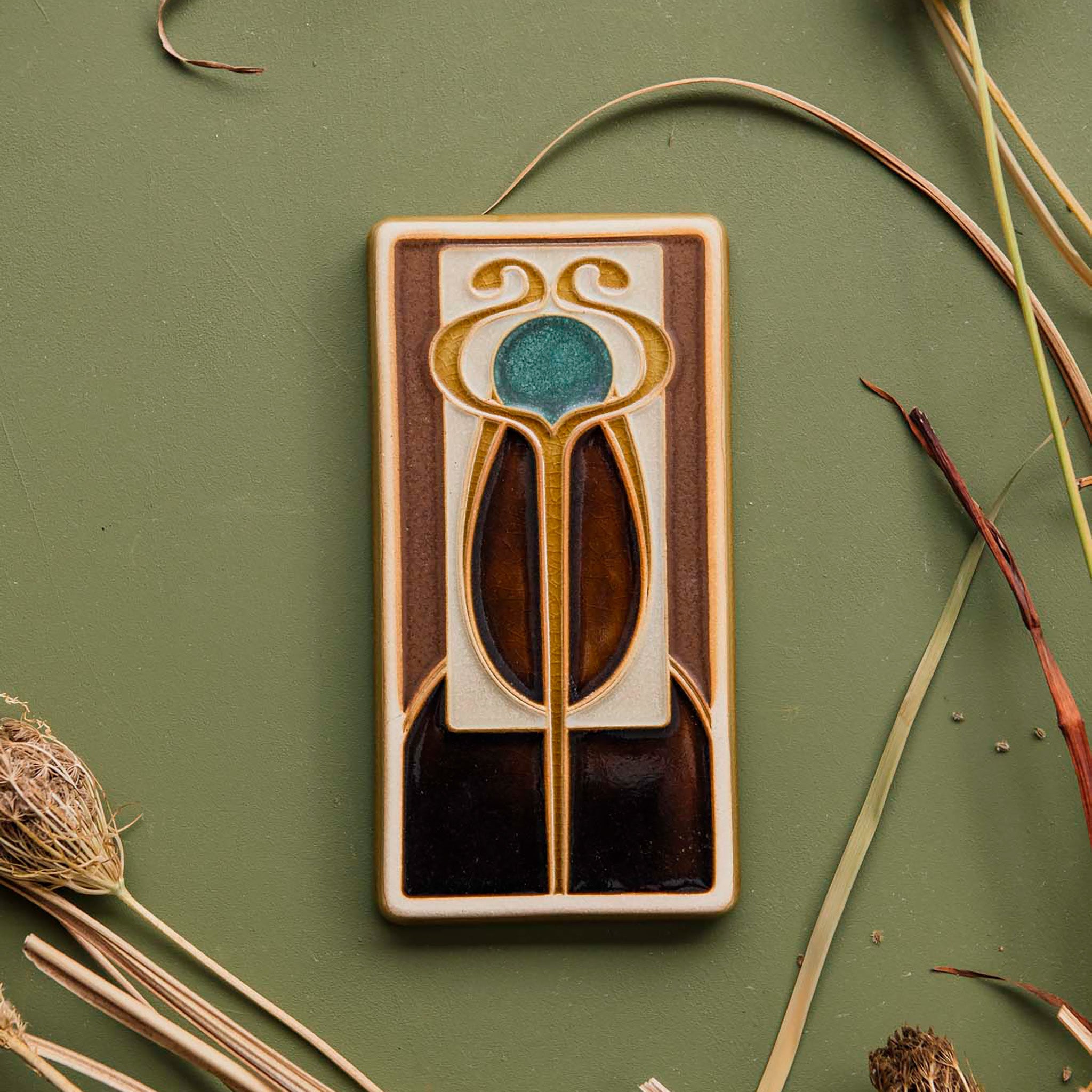Hand-Painted Stickley Tile