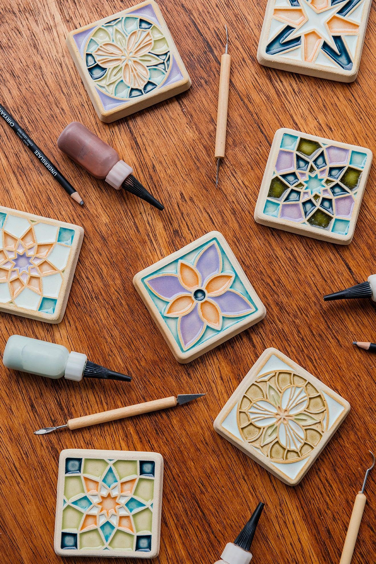 Saturday Tile Glazing Workshop - August 8th | 10 am - 11 am