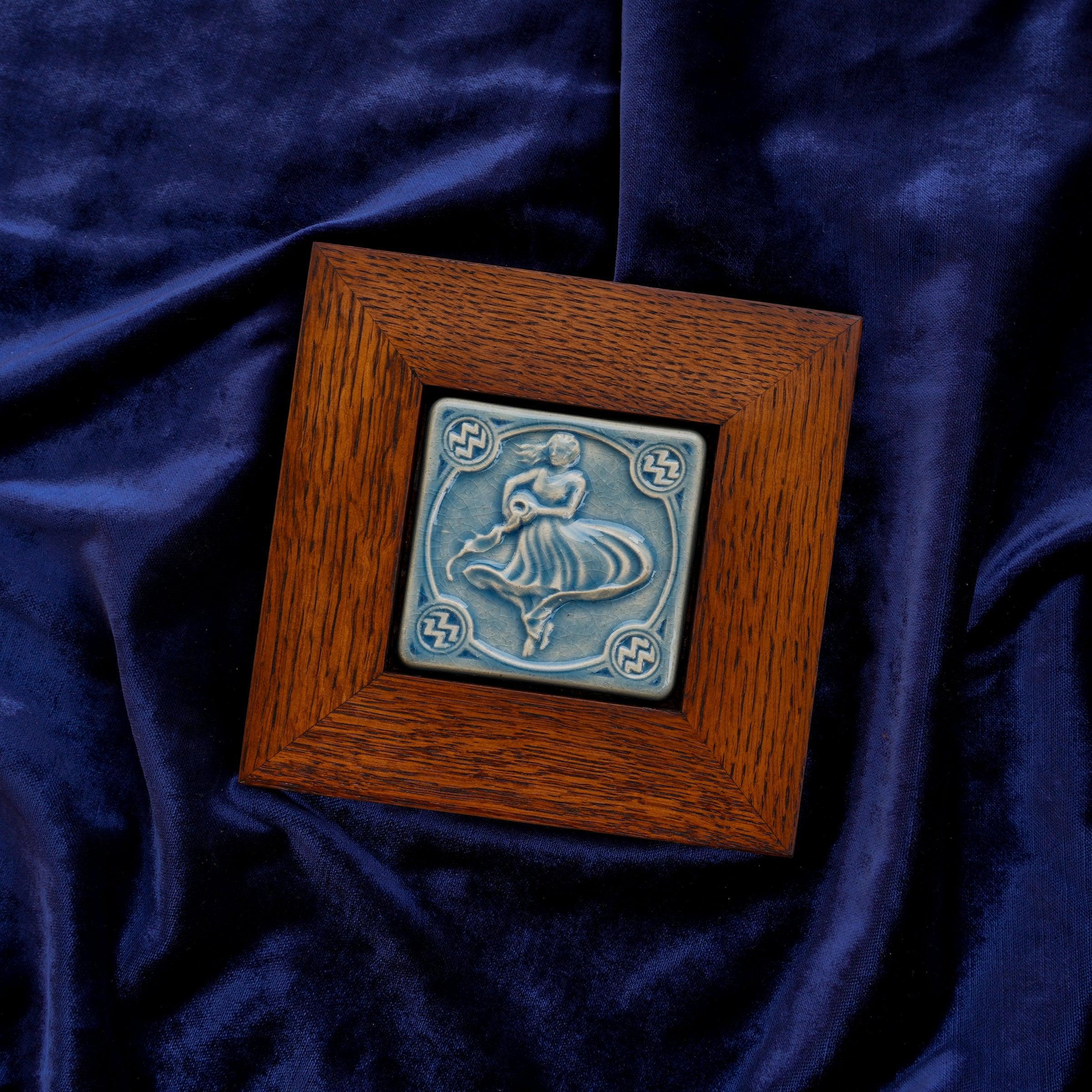 Framed Aquarius | Zodiac Tile