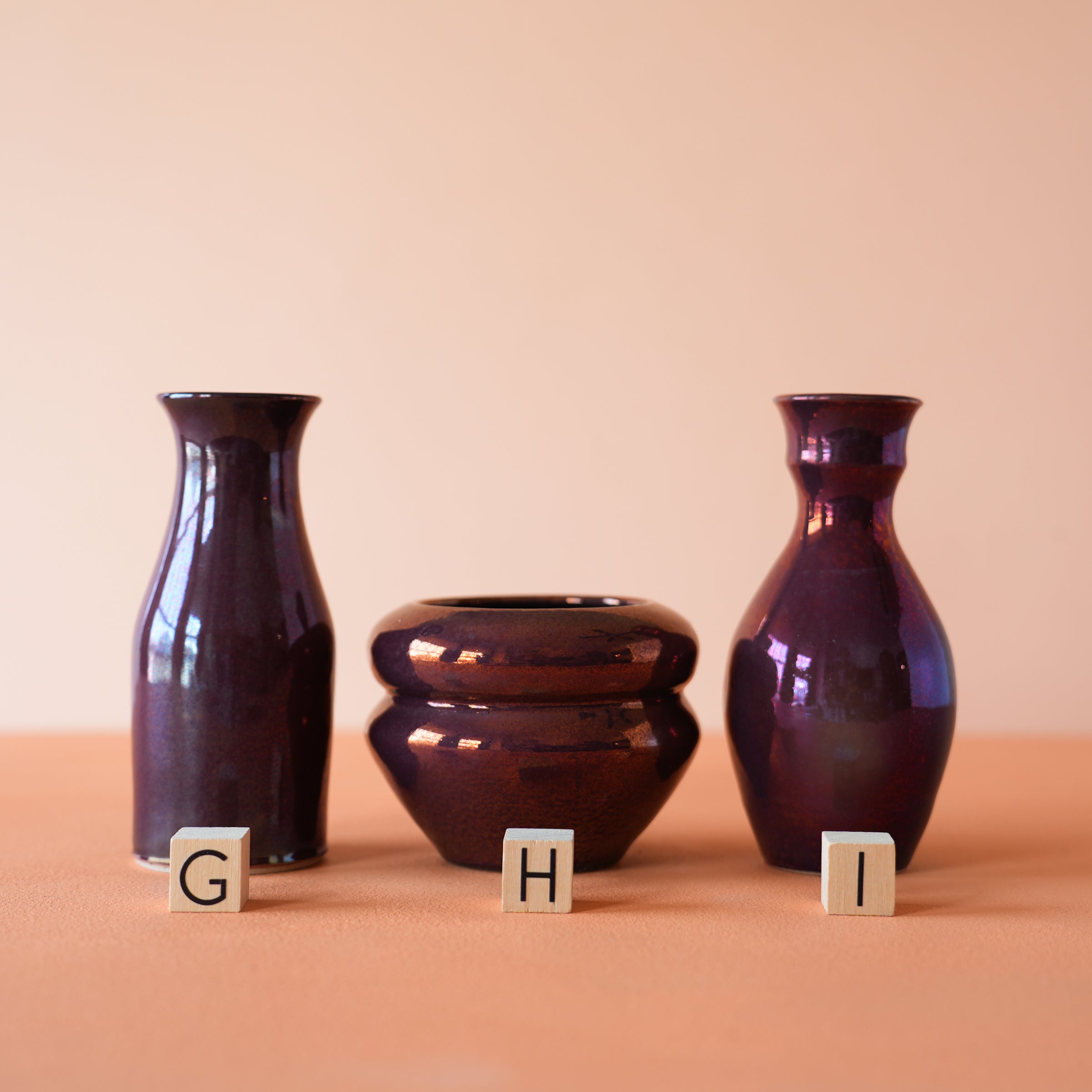 Copper Iridescent Petite Vase