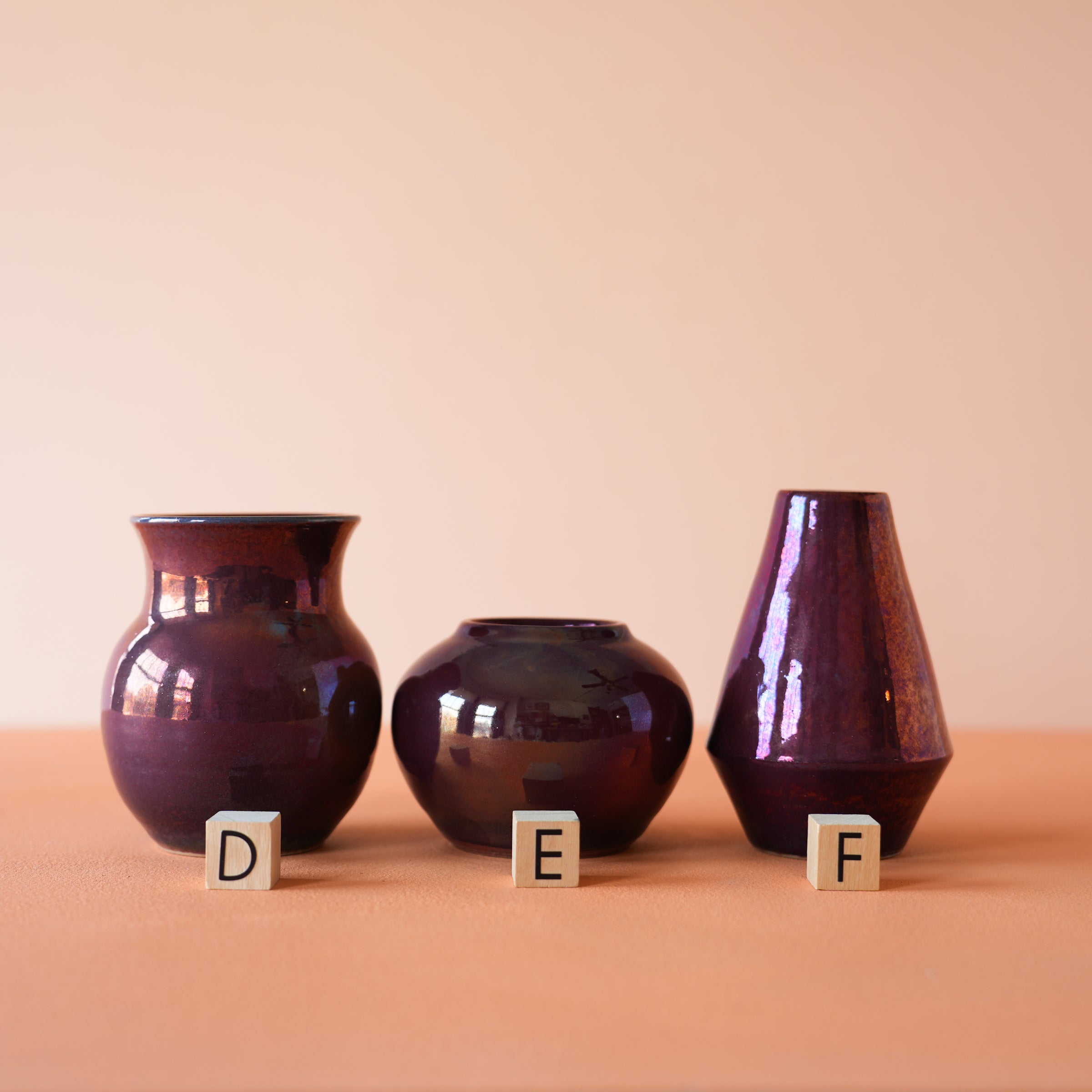 Copper Iridescent Petite Vase