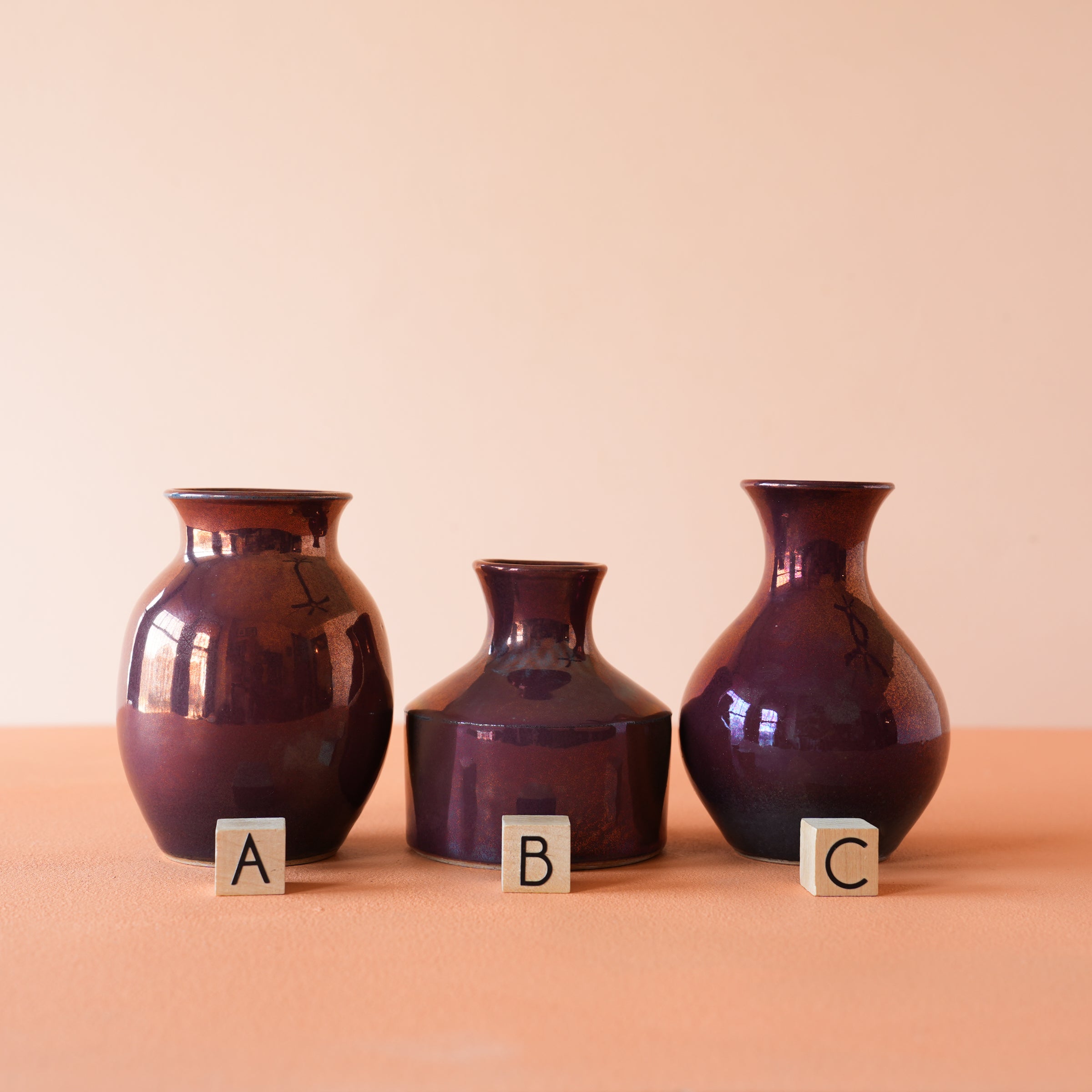 Copper Iridescent Petite Vase