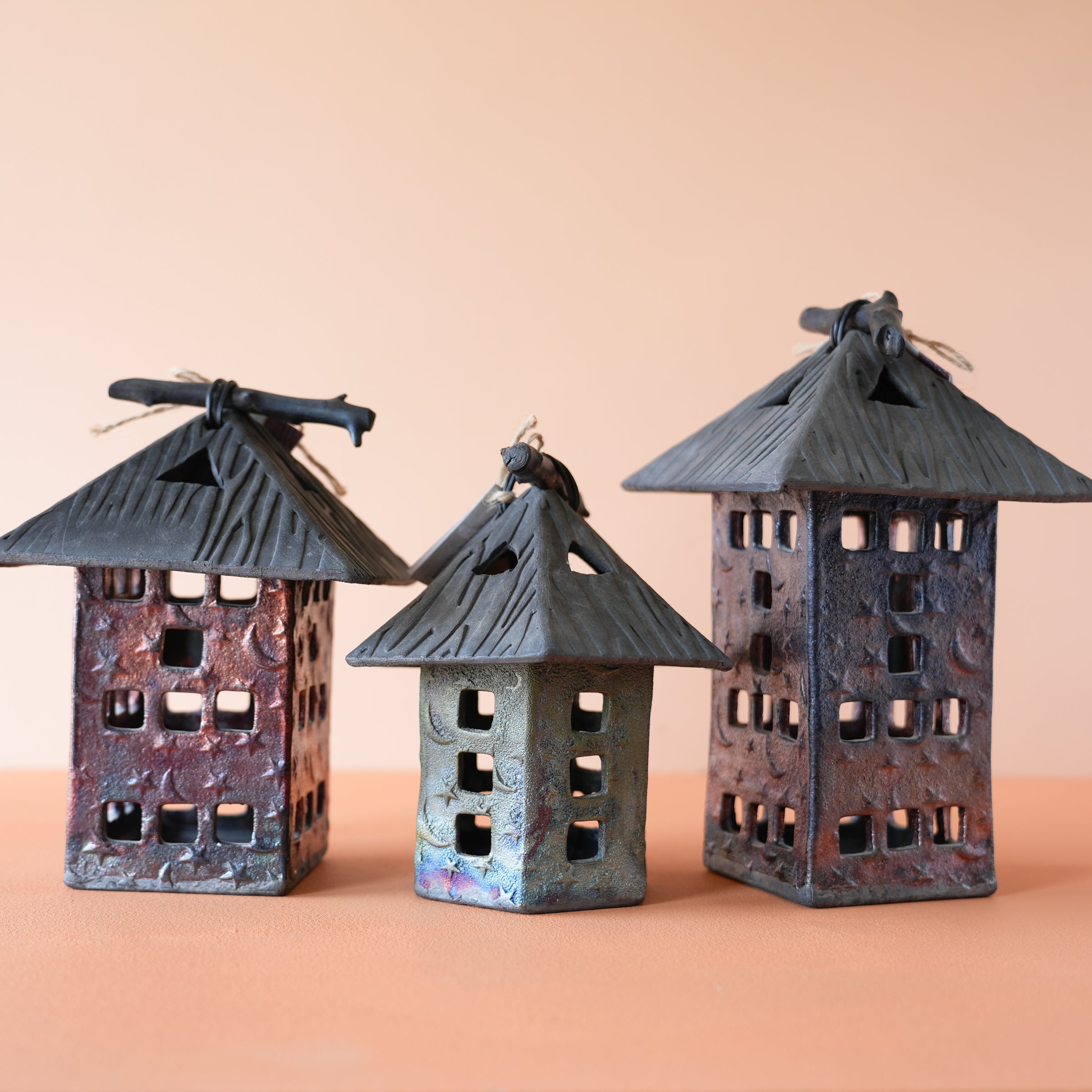 Black Cat Pottery | Raku Lanterns