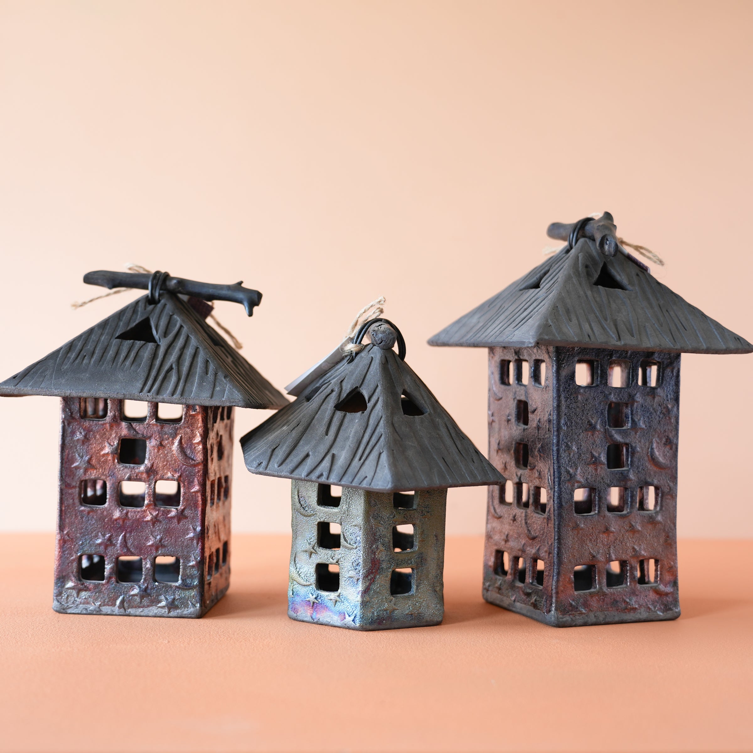 Black Cat Pottery | Raku Lanterns