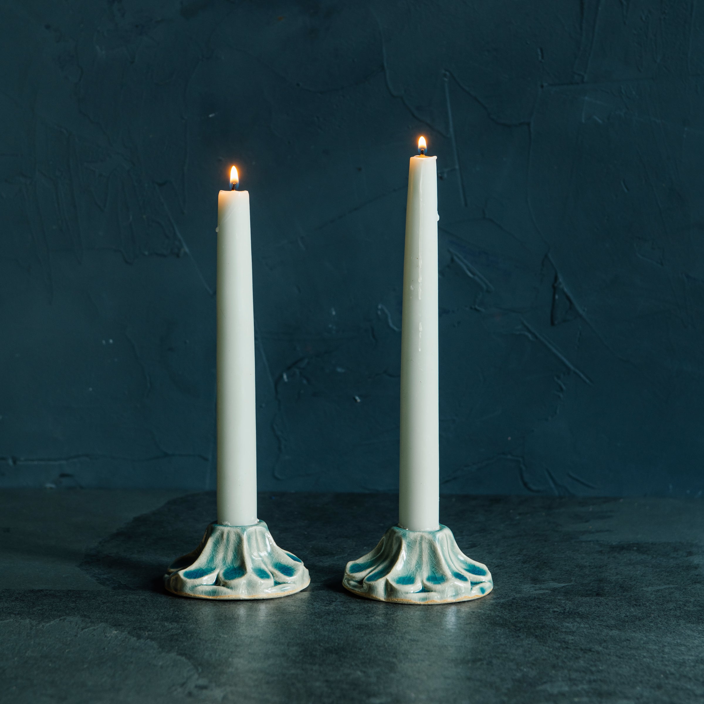 Scalloped Candle Holder