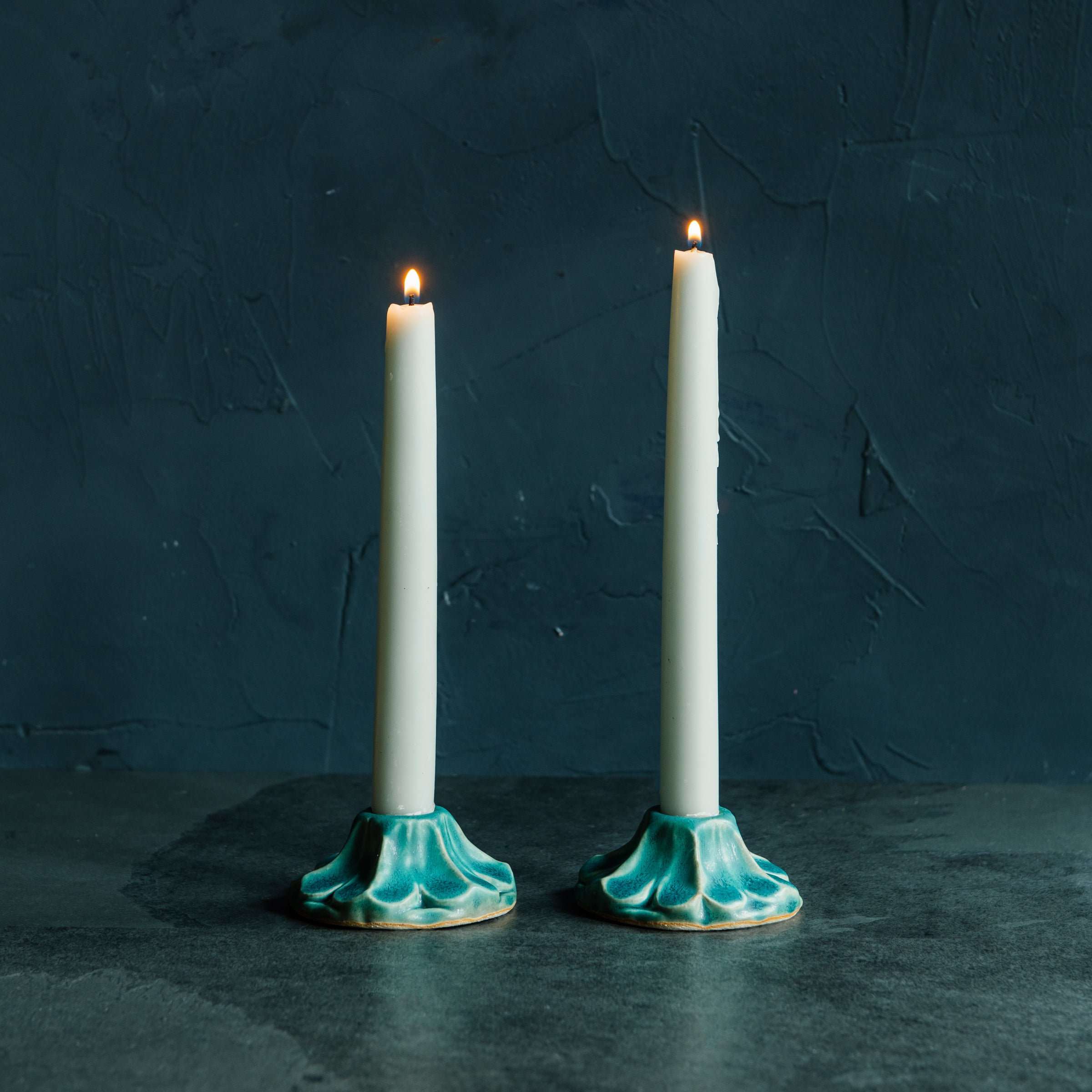 Scalloped Candle Holder