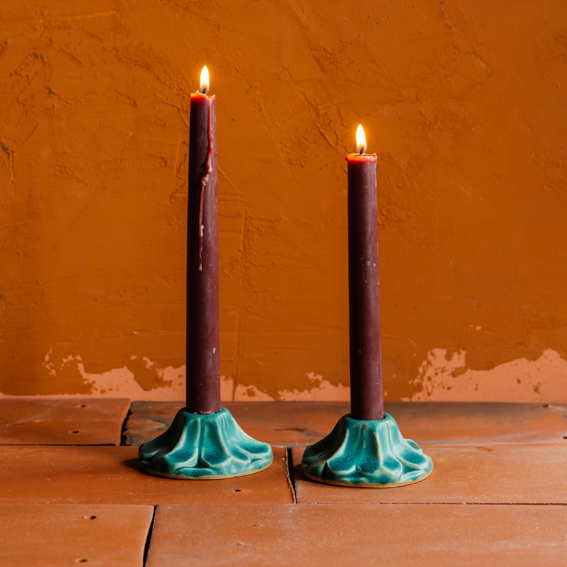 Scalloped Candle Holder