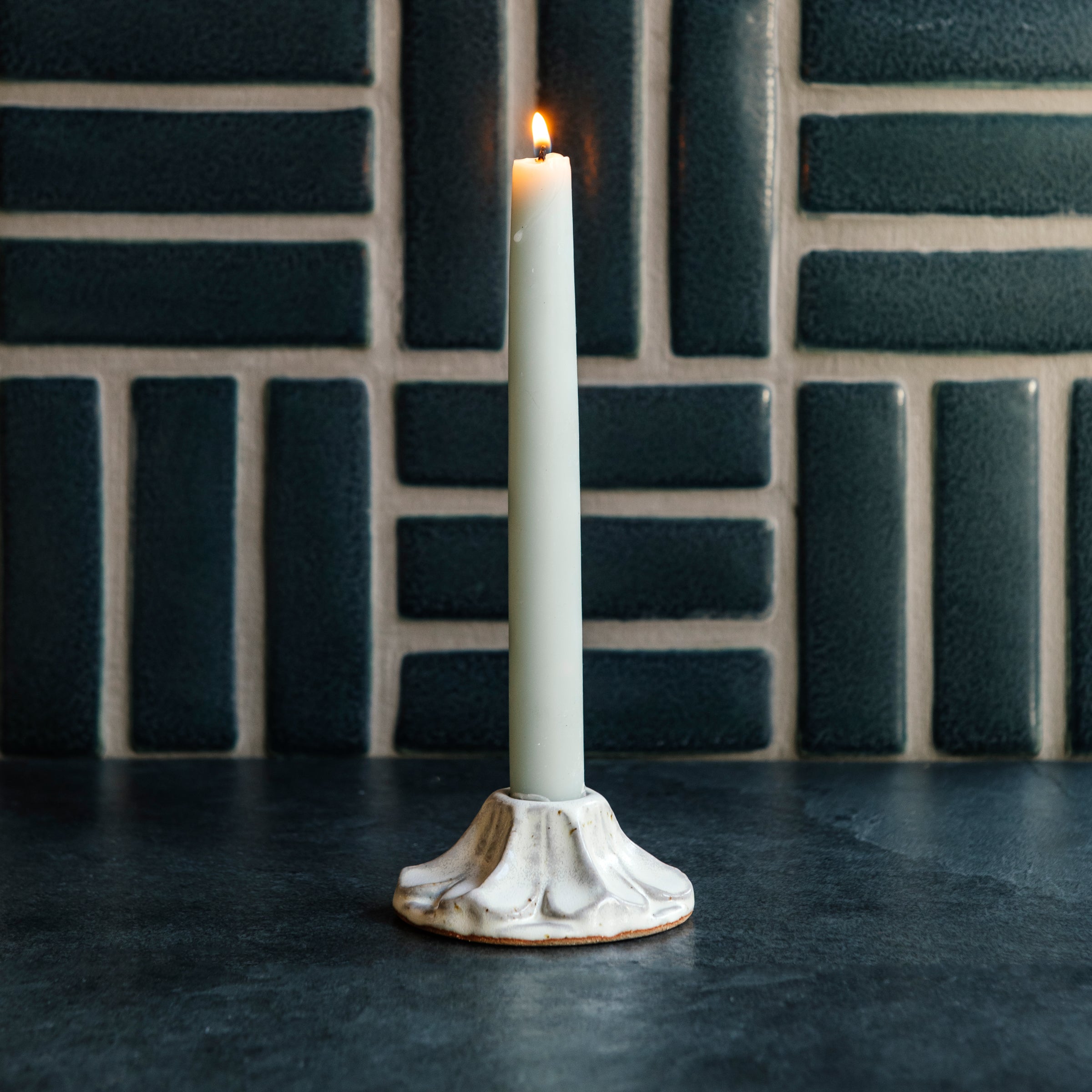 Scalloped Candle Holder