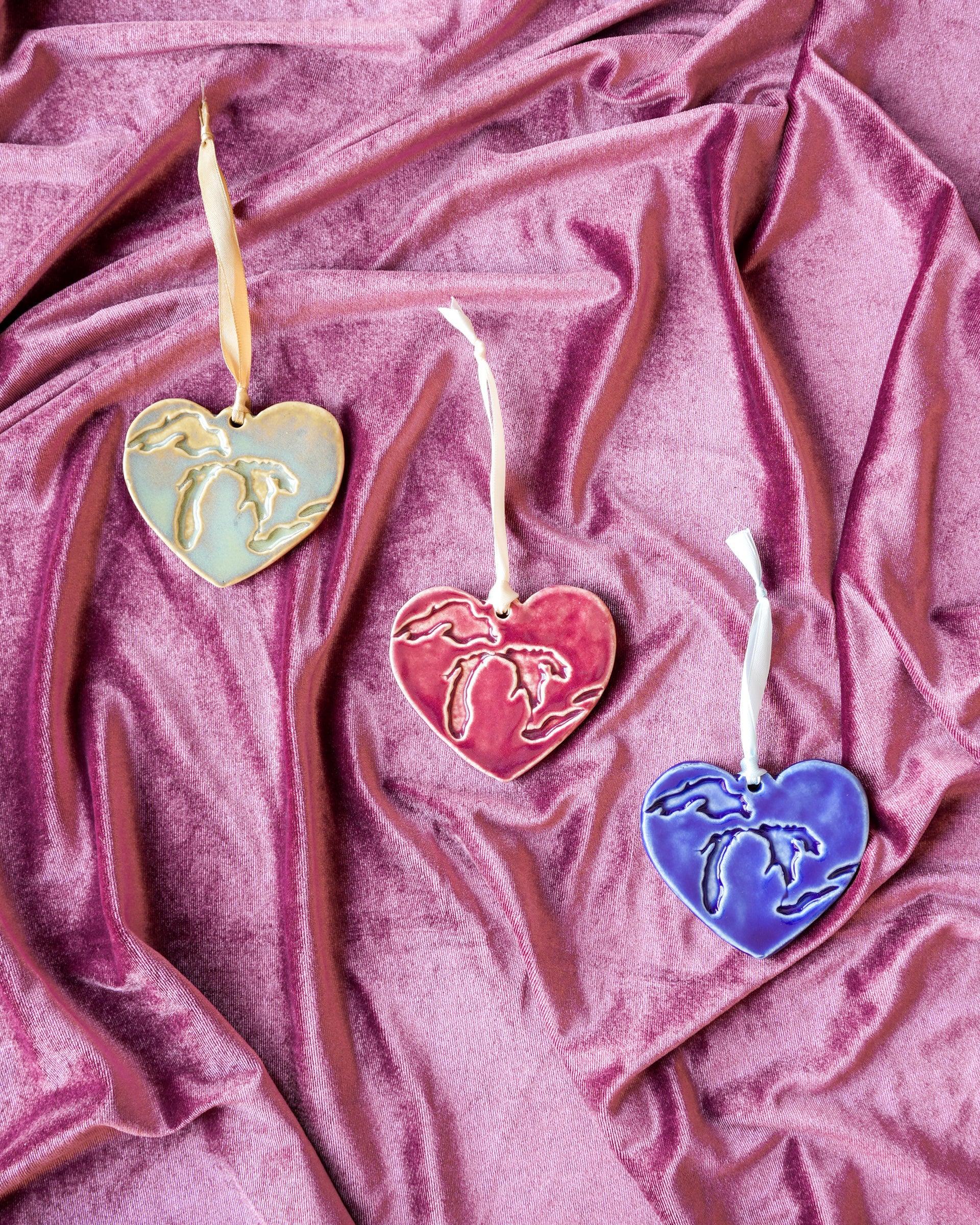 Little Traverse Tile Company | Heart Ornaments