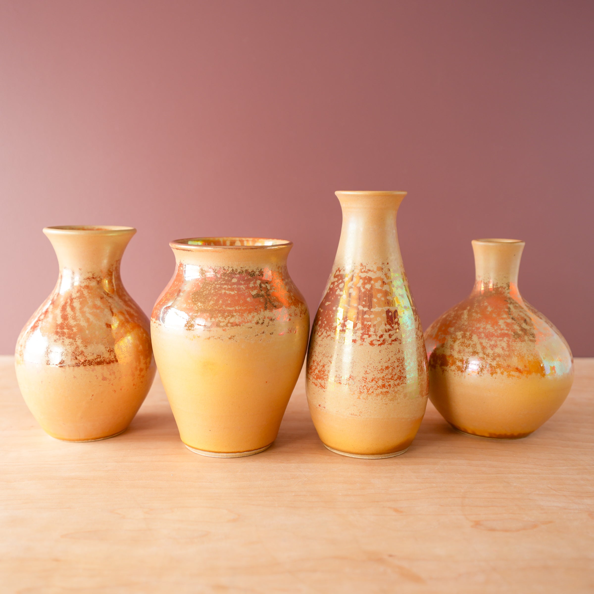 Sunstone Iridescent Mezza Vases