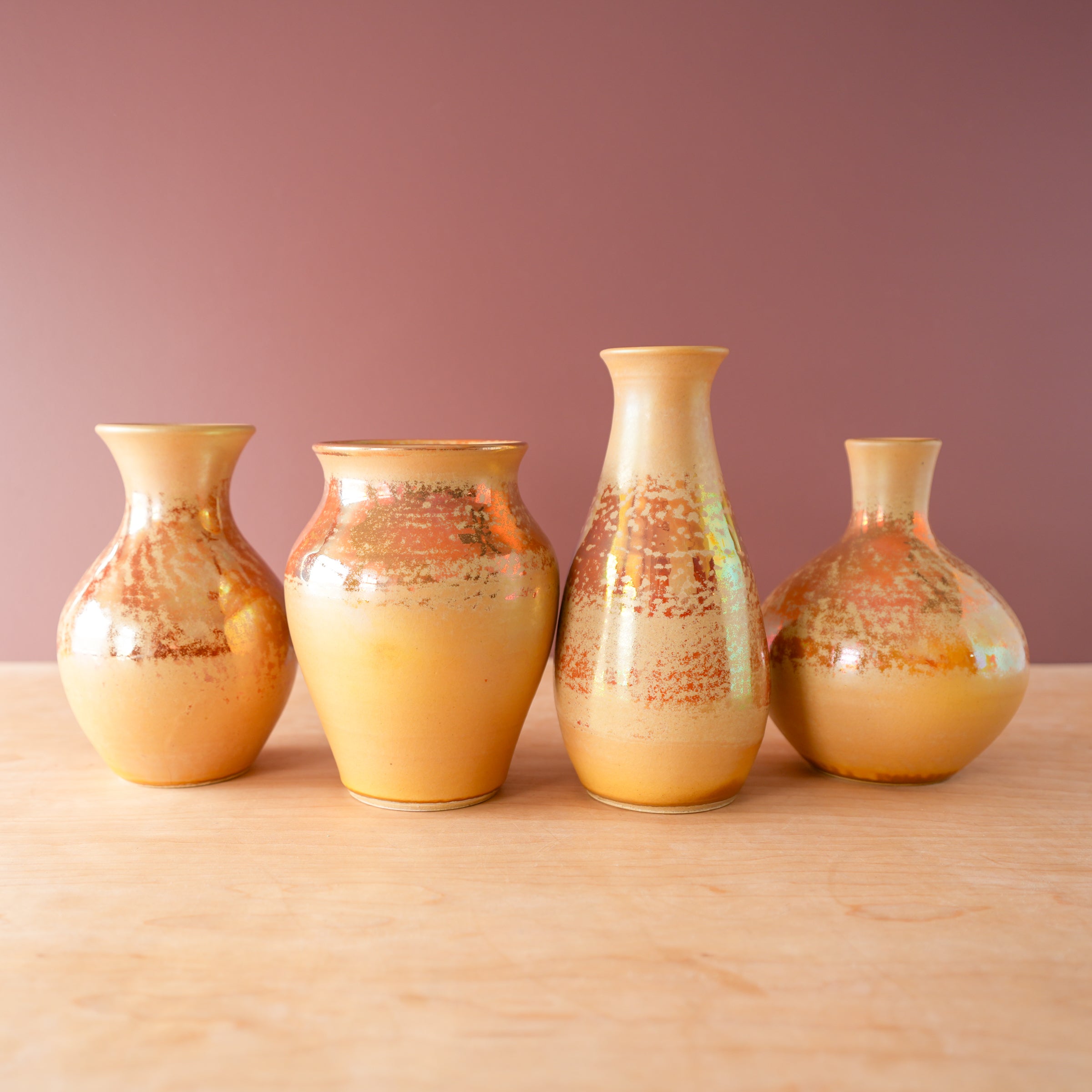 Sunstone Iridescent Mezza Vases