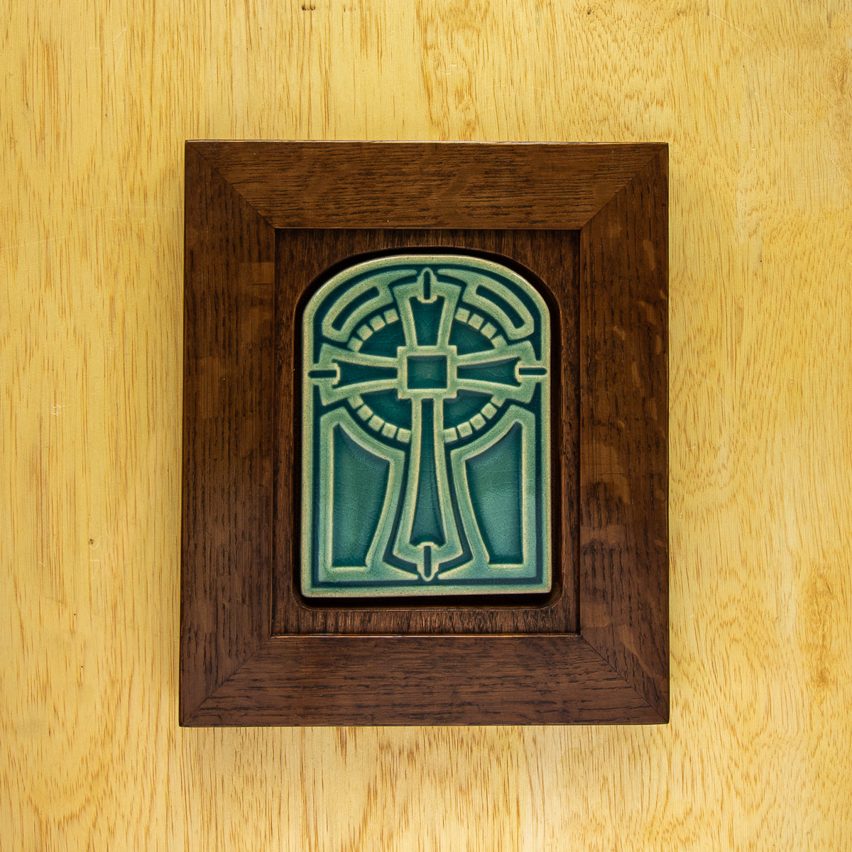 Framed Cross Tile | Glacier Gloss
